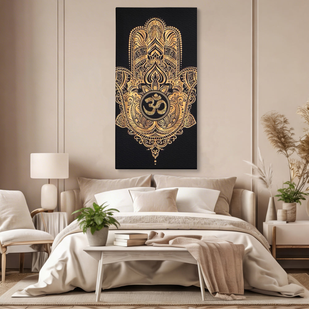 Leinwandbilder Premium LuxCanva® I101, Heilige Hängematte, Schutz, Spiritualität, Glücksbringer, Talisman, Eleganz, Fatima, Mana, Positive Energie, Meditation, Wohnen, Schlafzimmer