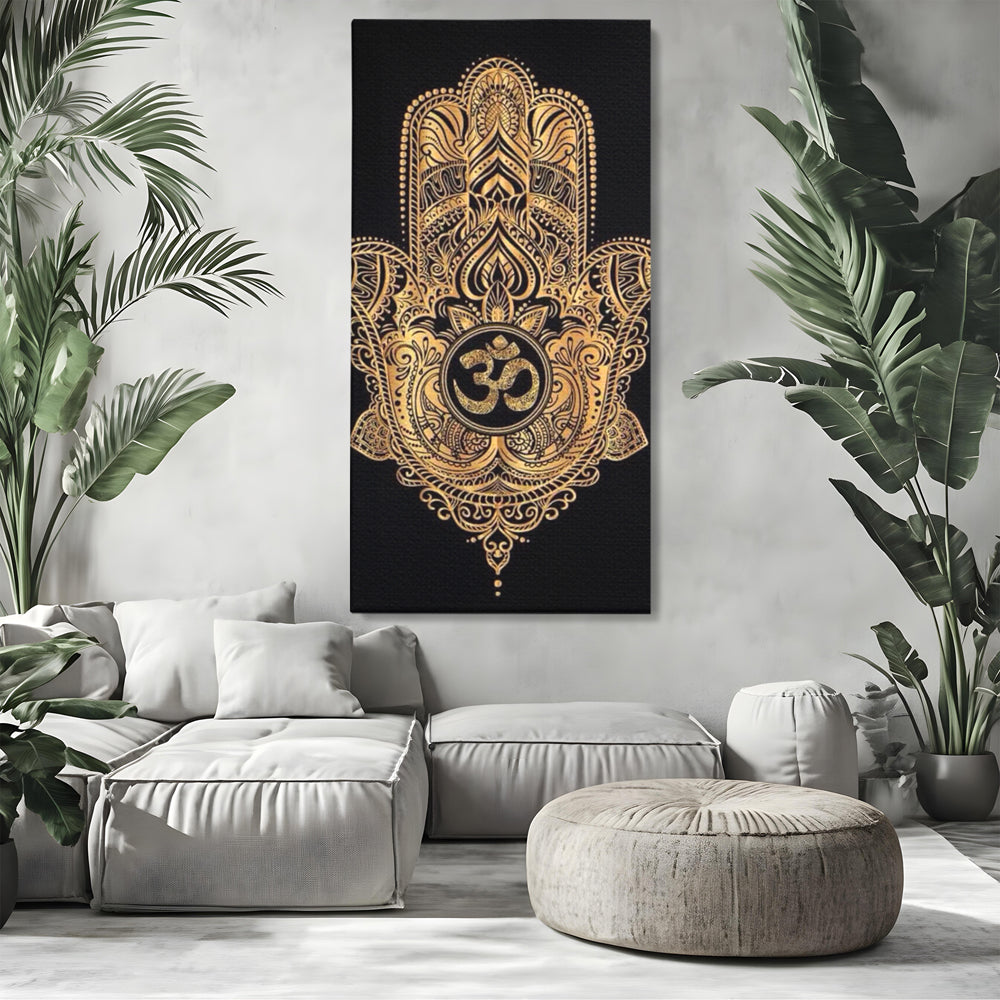 Leinwandbilder Premium LuxCanva® I101, Heilige Hängematte, Schutz, Spiritualität, Glücksbringer, Talisman, Eleganz, Fatima, Mana, Positive Energie, Meditation, Wohnen, Schlafzimmer