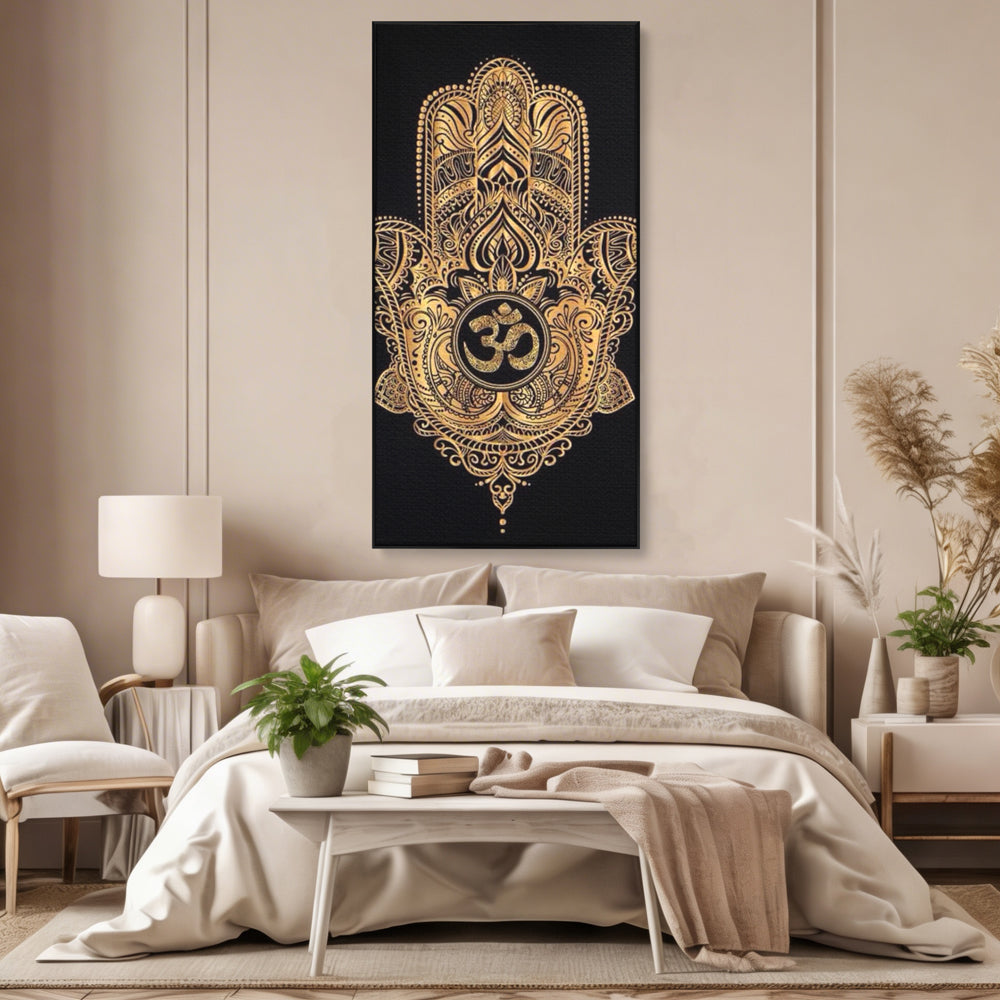 Leinwandbilder Premium LuxCanva® I101, Heilige Hängematte, Schutz, Spiritualität, Glücksbringer, Talisman, Eleganz, Fatima, Mana, Positive Energie, Meditation, Wohnen, Schlafzimmer