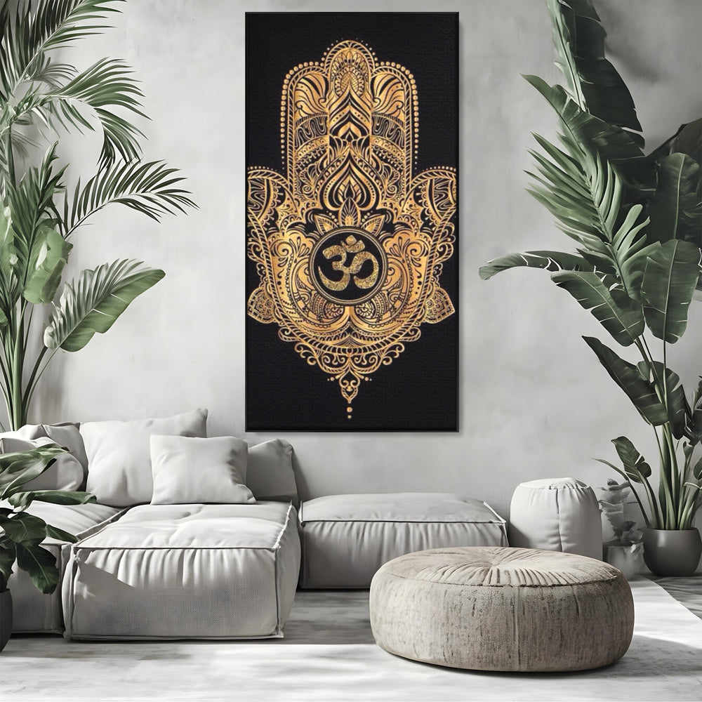 Leinwandbilder Premium LuxCanva® I101, Heilige Hängematte, Schutz, Spiritualität, Glücksbringer, Talisman, Eleganz, Fatima, Mana, Positive Energie, Meditation, Wohnen, Schlafzimmer