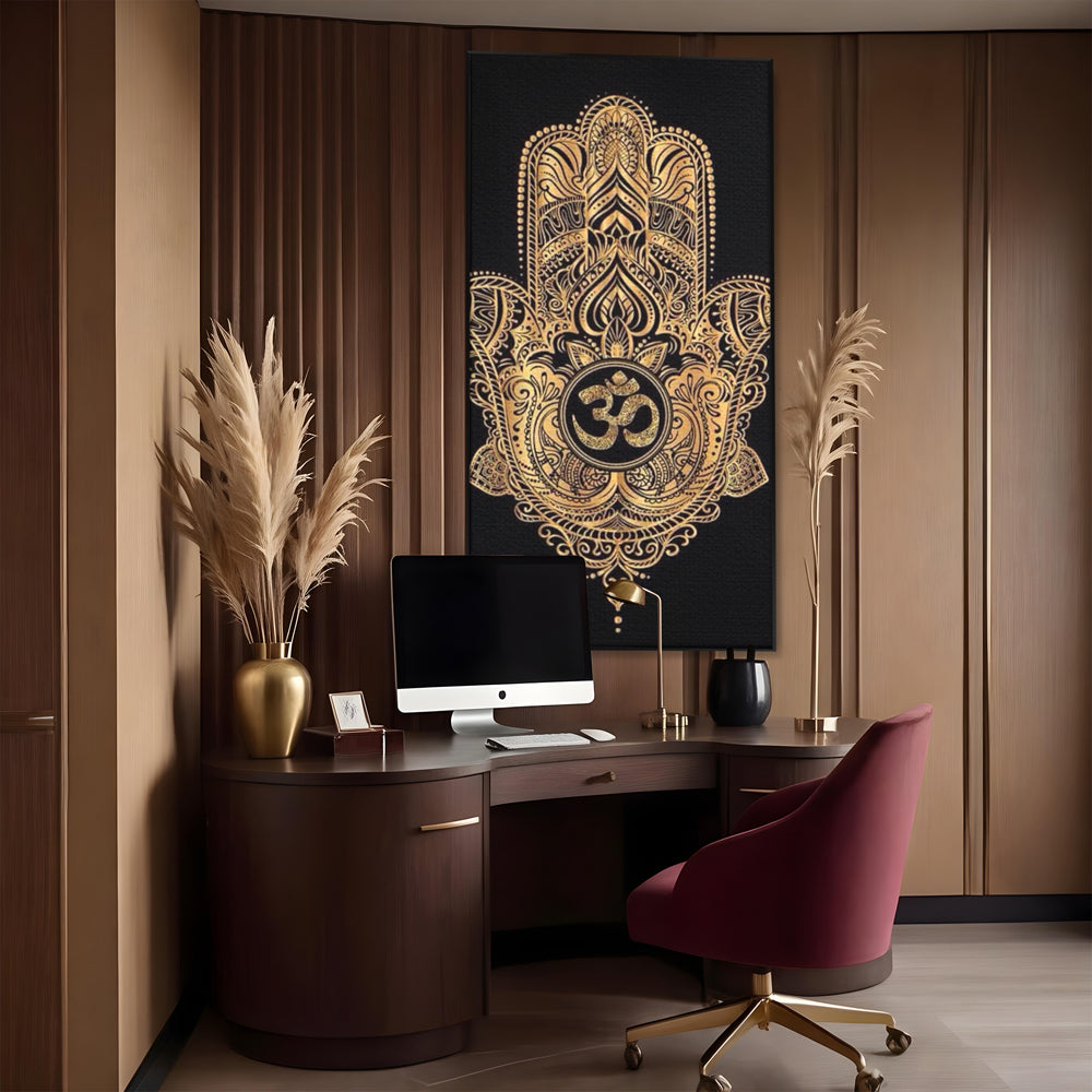 Leinwandbilder Premium LuxCanva® I101, Heilige Hängematte, Schutz, Spiritualität, Glücksbringer, Talisman, Eleganz, Fatima, Mana, Positive Energie, Meditation, Wohnen, Schlafzimmer