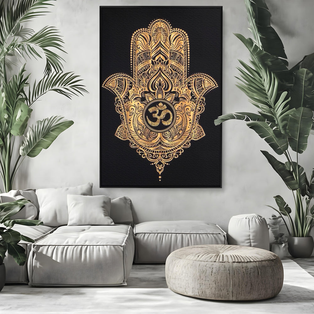 Leinwandbilder Premium LuxCanva® I101, Heilige Hängematte, Schutz, Spiritualität, Glücksbringer, Talisman, Eleganz, Fatima, Mana, Positive Energie, Meditation, Wohnen, Schlafzimmer