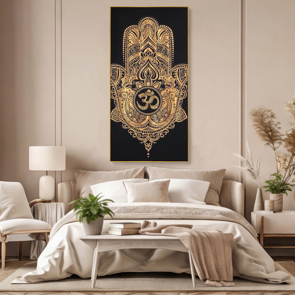 Leinwandbilder Premium LuxCanva® I101, Heilige Hängematte, Schutz, Spiritualität, Glücksbringer, Talisman, Eleganz, Fatima, Mana, Positive Energie, Meditation, Wohnen, Schlafzimmer