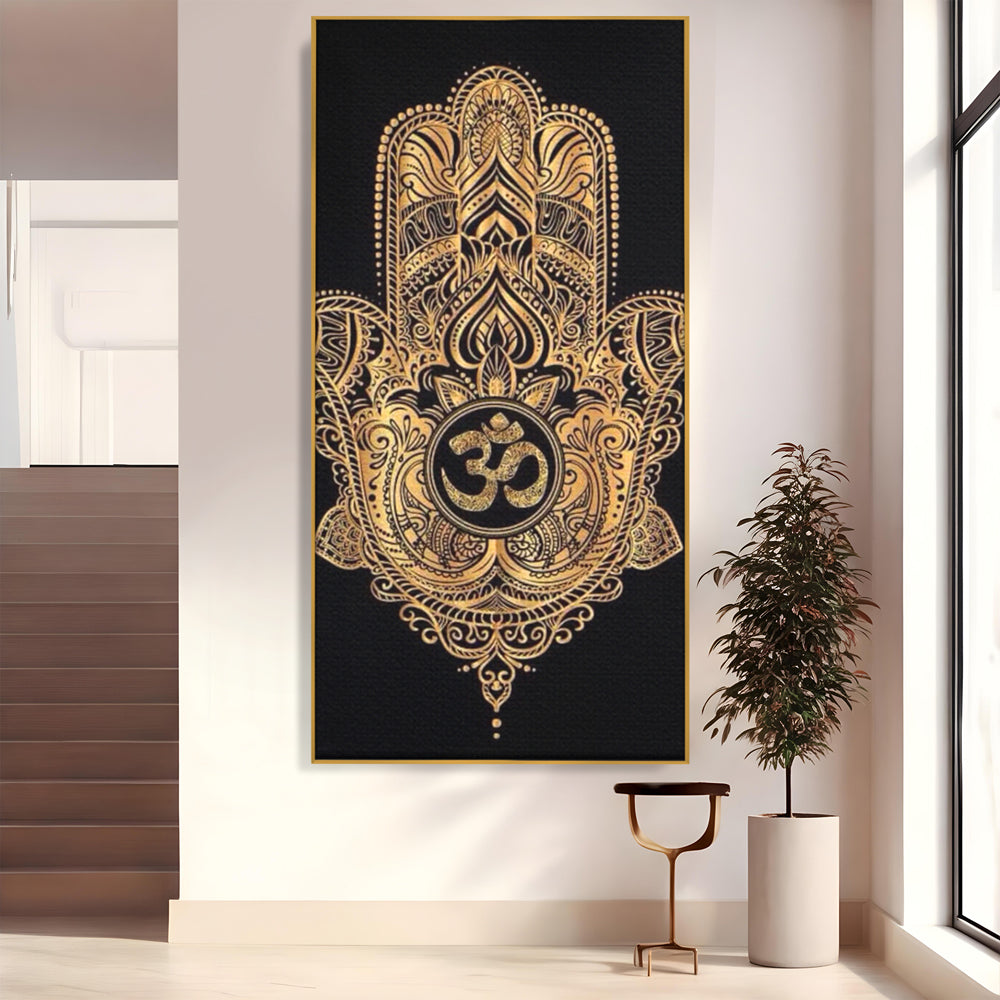 Leinwandbilder Premium LuxCanva® I101, Heilige Hängematte, Schutz, Spiritualität, Glücksbringer, Talisman, Eleganz, Fatima, Mana, Positive Energie, Meditation, Wohnen, Schlafzimmer