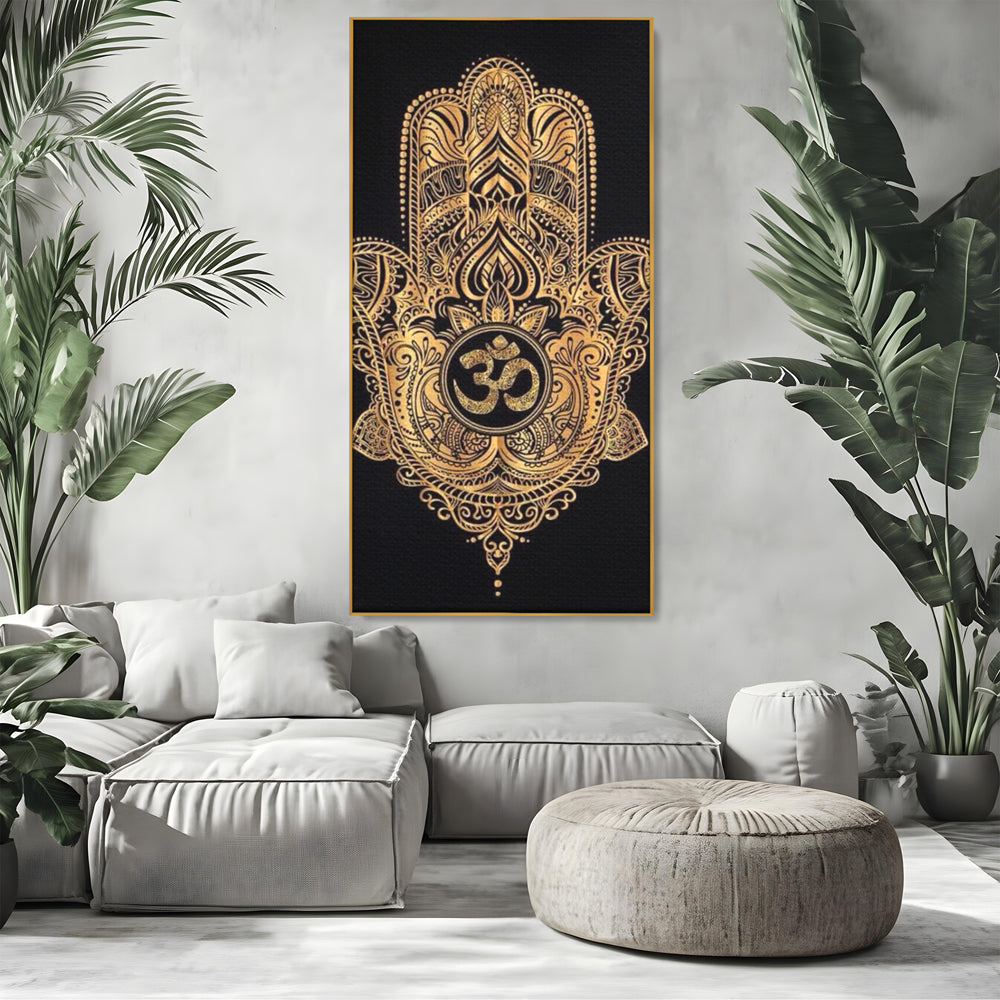 Leinwandbilder Premium LuxCanva® I101, Heilige Hängematte, Schutz, Spiritualität, Glücksbringer, Talisman, Eleganz, Fatima, Mana, Positive Energie, Meditation, Wohnen, Schlafzimmer