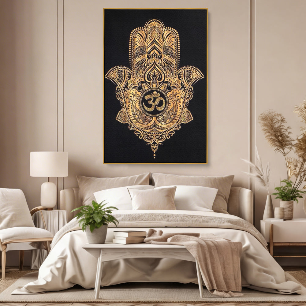 Leinwandbilder Premium LuxCanva® I101, Heilige Hängematte, Schutz, Spiritualität, Glücksbringer, Talisman, Eleganz, Fatima, Mana, Positive Energie, Meditation, Wohnen, Schlafzimmer