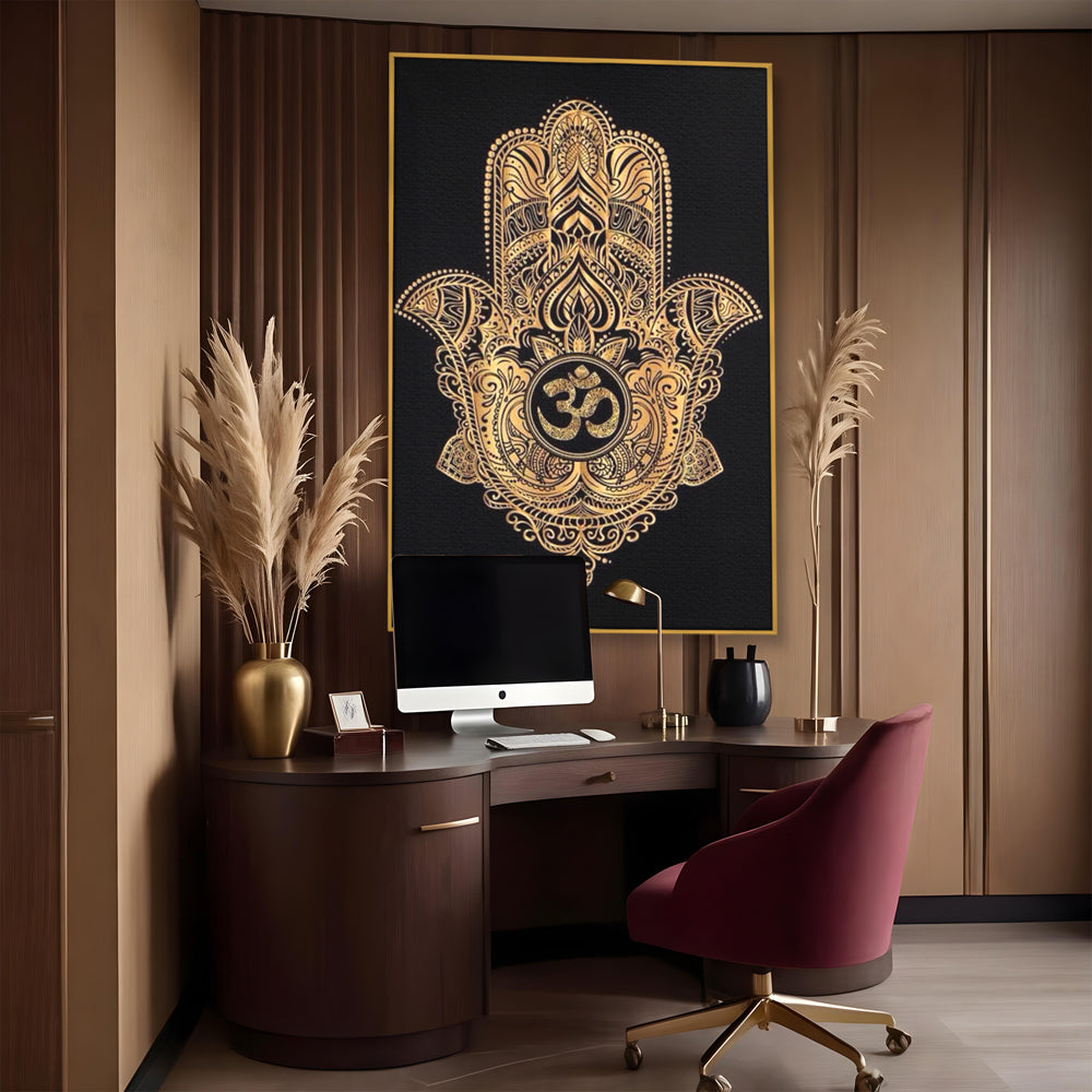 Leinwandbilder Premium LuxCanva® I101, Heilige Hängematte, Schutz, Spiritualität, Glücksbringer, Talisman, Eleganz, Fatima, Mana, Positive Energie, Meditation, Wohnen, Schlafzimmer