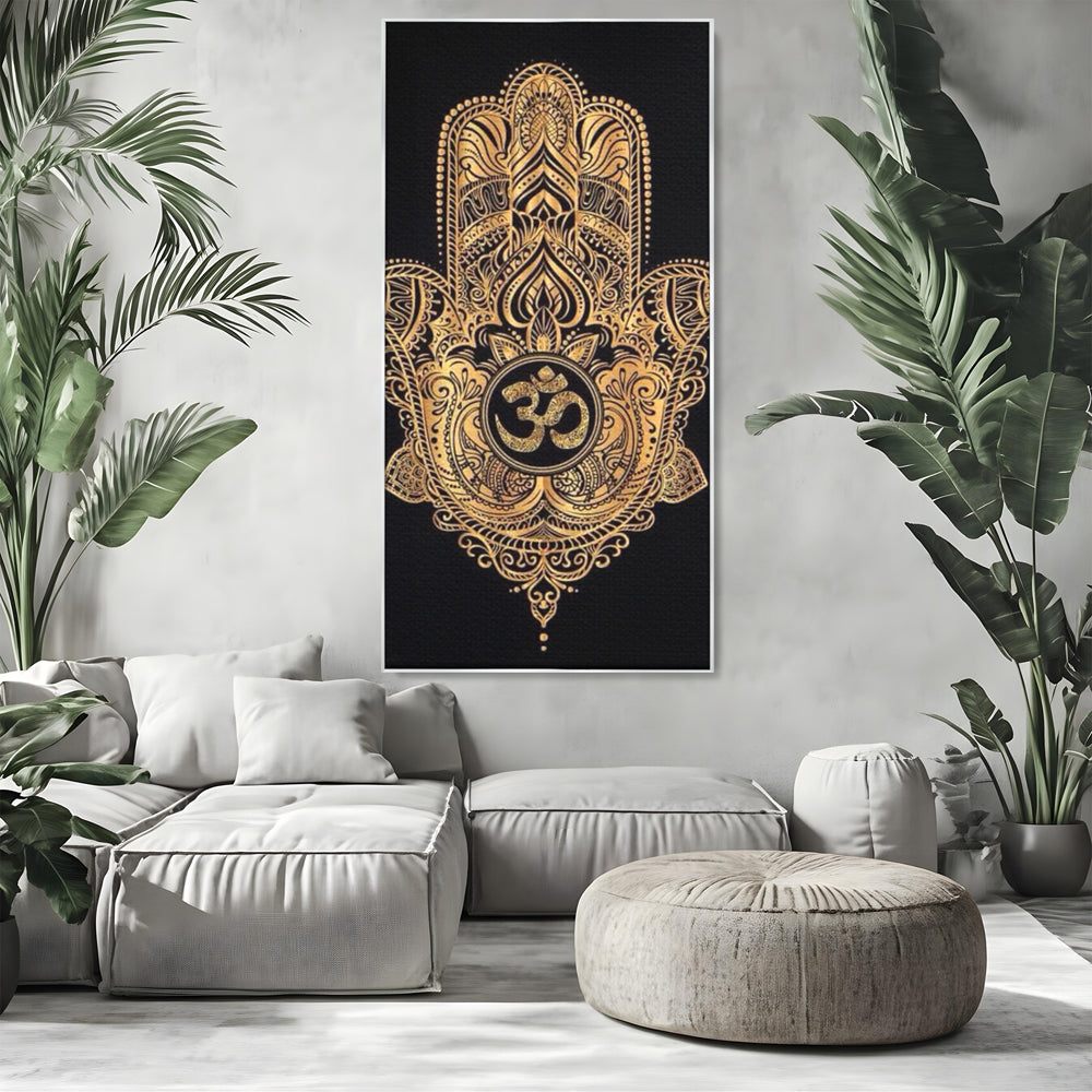 Leinwandbilder Premium LuxCanva® I101, Heilige Hängematte, Schutz, Spiritualität, Glücksbringer, Talisman, Eleganz, Fatima, Mana, Positive Energie, Meditation, Wohnen, Schlafzimmer