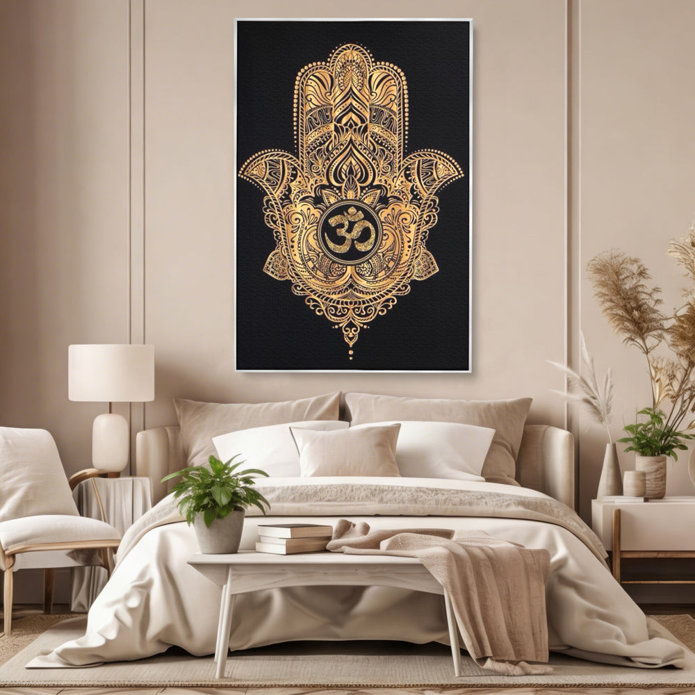 Leinwandbilder Premium LuxCanva® I101, Heilige Hängematte, Schutz, Spiritualität, Glücksbringer, Talisman, Eleganz, Fatima, Mana, Positive Energie, Meditation, Wohnen, Schlafzimmer