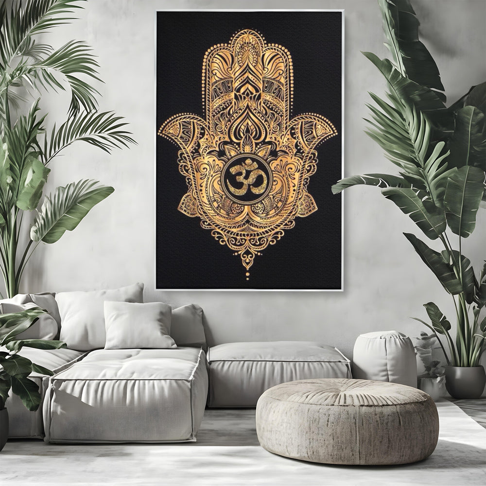 Leinwandbilder Premium LuxCanva® I101, Heilige Hängematte, Schutz, Spiritualität, Glücksbringer, Talisman, Eleganz, Fatima, Mana, Positive Energie, Meditation, Wohnen, Schlafzimmer