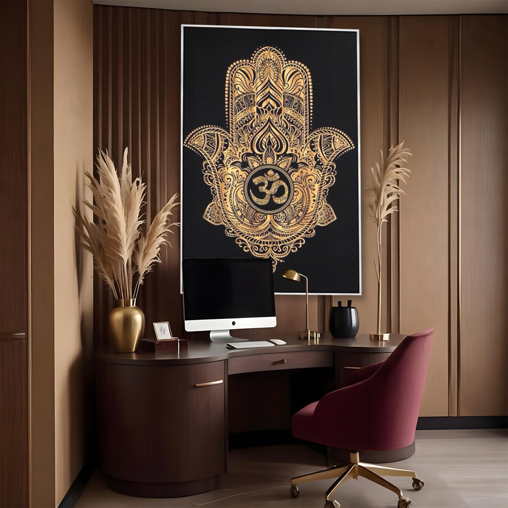 Leinwandbilder Premium LuxCanva® I101, Heilige Hängematte, Schutz, Spiritualität, Glücksbringer, Talisman, Eleganz, Fatima, Mana, Positive Energie, Meditation, Wohnen, Schlafzimmer