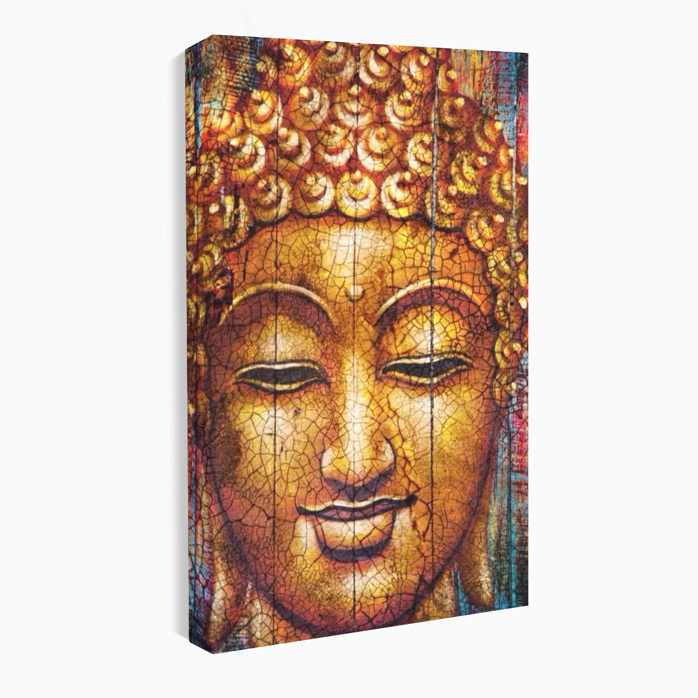Leinwandbilder Premium LuxCanva® I107, Stille, Buddha, Buddha, Stille, Frieden, Gold, Spiritualität, Harmonie, Harmonie, innere Energie, Meditation, Gelassenheit, Wohnen, Schlafzimmer
