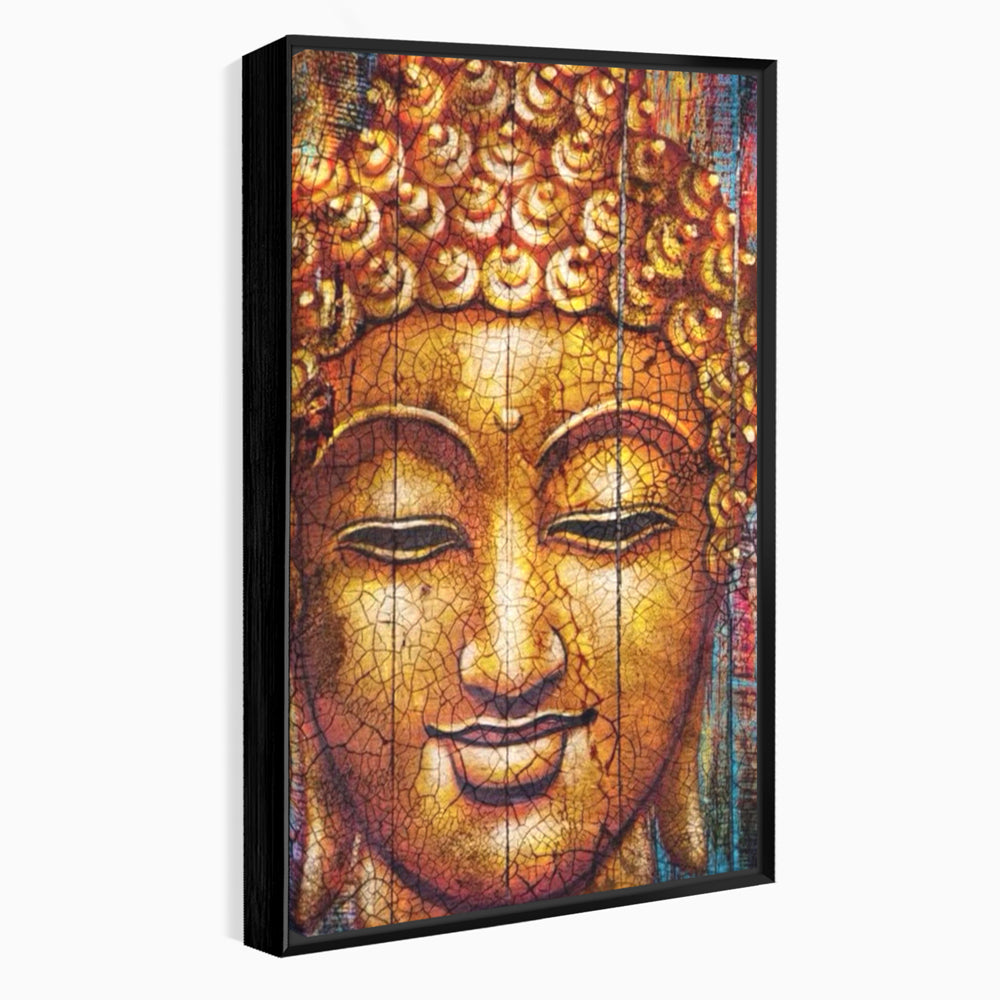 Leinwandbilder Premium LuxCanva® I107, Stille, Buddha, Buddha, Stille, Frieden, Gold, Spiritualität, Harmonie, Harmonie, innere Energie, Meditation, Gelassenheit, Wohnen, Schlafzimmer
