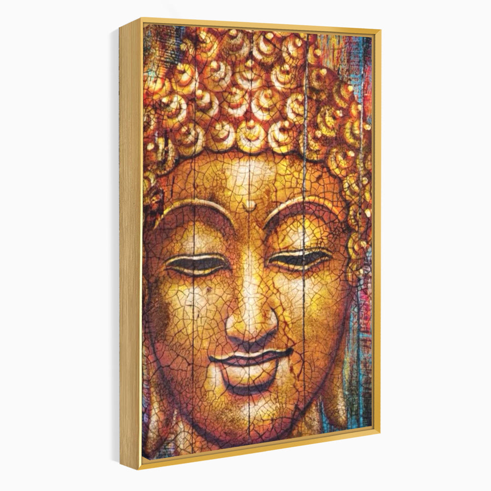 Leinwandbilder Premium LuxCanva® I107, Stille, Buddha, Buddha, Stille, Frieden, Gold, Spiritualität, Harmonie, Harmonie, innere Energie, Meditation, Gelassenheit, Wohnen, Schlafzimmer