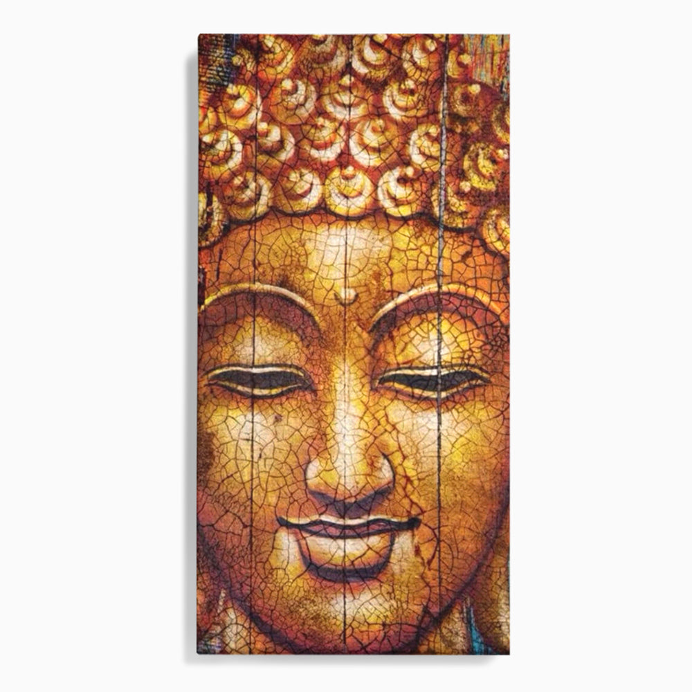 Leinwandbilder Premium LuxCanva® I107, Stille, Buddha, Buddha, Stille, Frieden, Gold, Spiritualität, Harmonie, Harmonie, innere Energie, Meditation, Gelassenheit, Wohnen, Schlafzimmer