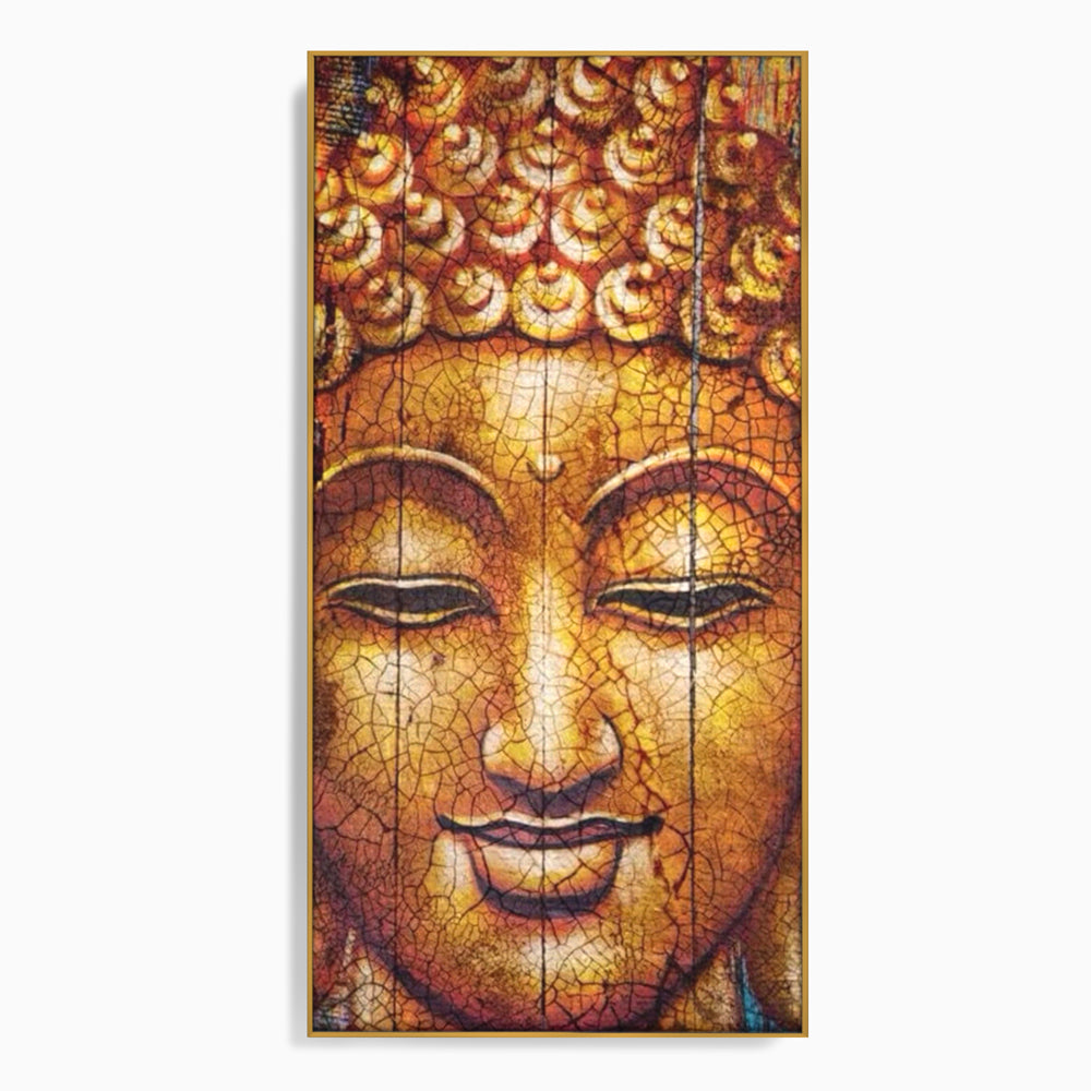 Leinwandbilder Premium LuxCanva® I107, Stille, Buddha, Buddha, Stille, Frieden, Gold, Spiritualität, Harmonie, Harmonie, innere Energie, Meditation, Gelassenheit, Wohnen, Schlafzimmer