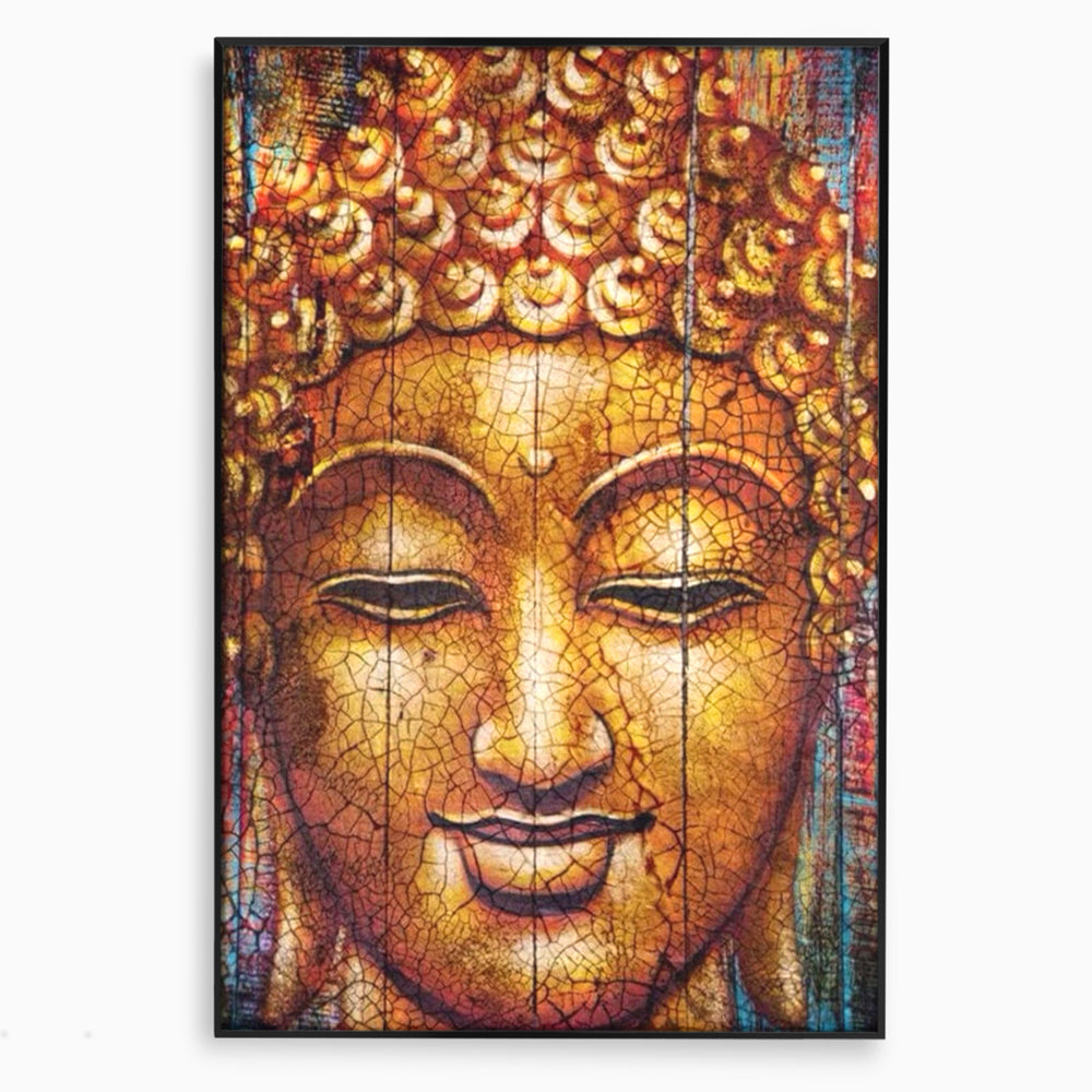 Leinwandbilder Premium LuxCanva® I107, Stille, Buddha, Buddha, Stille, Frieden, Gold, Spiritualität, Harmonie, Harmonie, innere Energie, Meditation, Gelassenheit, Wohnen, Schlafzimmer