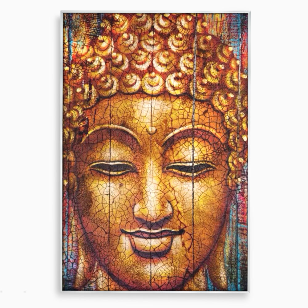 Leinwandbilder Premium LuxCanva® I107, Stille, Buddha, Buddha, Stille, Frieden, Gold, Spiritualität, Harmonie, Harmonie, innere Energie, Meditation, Gelassenheit, Wohnen, Schlafzimmer