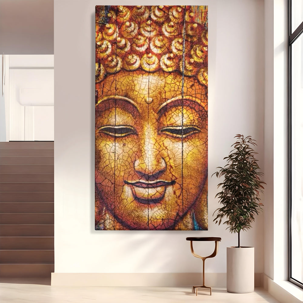 Leinwandbilder Premium LuxCanva® I107, Stille, Buddha, Buddha, Stille, Frieden, Gold, Spiritualität, Harmonie, Harmonie, innere Energie, Meditation, Gelassenheit, Wohnen, Schlafzimmer