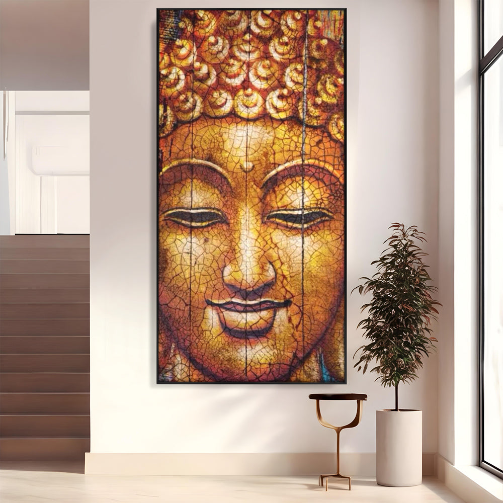 Leinwandbilder Premium LuxCanva® I107, Stille, Buddha, Buddha, Stille, Frieden, Gold, Spiritualität, Harmonie, Harmonie, innere Energie, Meditation, Gelassenheit, Wohnen, Schlafzimmer