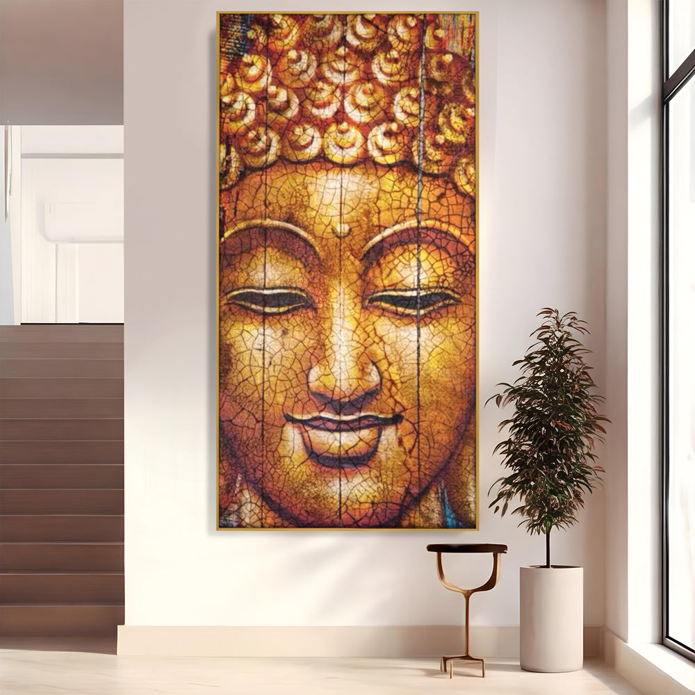 Leinwandbilder Premium LuxCanva® I107, Stille, Buddha, Buddha, Stille, Frieden, Gold, Spiritualität, Harmonie, Harmonie, innere Energie, Meditation, Gelassenheit, Wohnen, Schlafzimmer