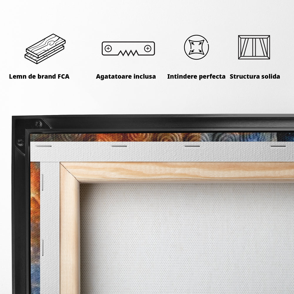 Leinwandbilder Premium LuxCanva® I108, Buddha Profil, Zen, Ruhe, Spiritualität, innere Energie, Harmonie, Meditation, Kosmos, Profil, Universum, Wohnen, Schlafzimmer