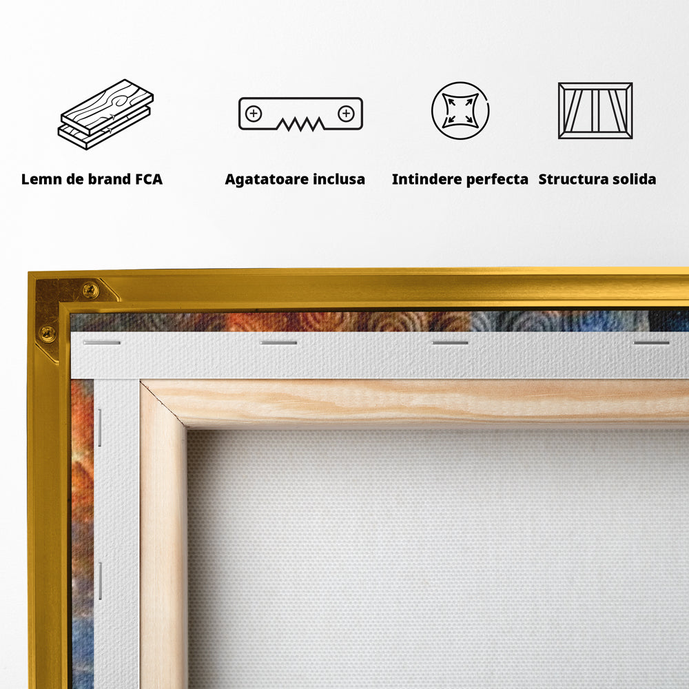 Leinwandbilder Premium LuxCanva® I108, Buddha Profil, Zen, Ruhe, Spiritualität, innere Energie, Harmonie, Meditation, Kosmos, Profil, Universum, Wohnen, Schlafzimmer