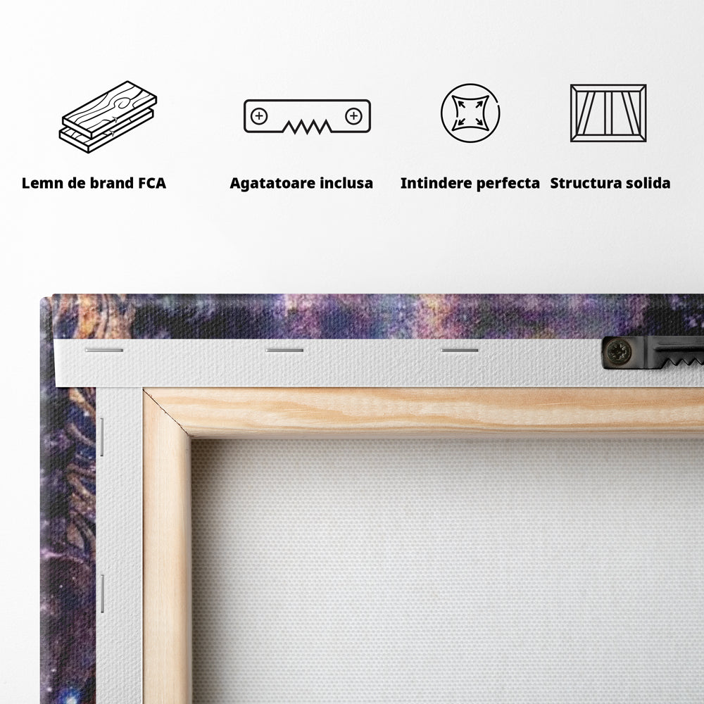 Tablou Canvas Premium LuxCanva® I109, Meditatie Astrala, Buddha, Zen, Meditatie, Pace, Iluminare, Spiritualitate, Univers, Energie, Cosmos, Urna, Living, Dormitor