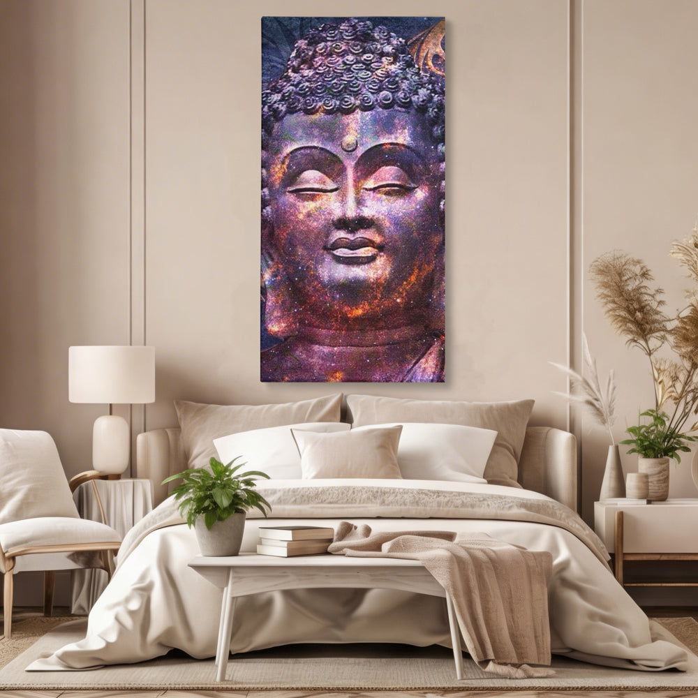 Tablou Canvas Premium LuxCanva® I109, Meditatie Astrala, Buddha, Zen, Meditatie, Pace, Iluminare, Spiritualitate, Univers, Energie, Cosmos, Urna, Living, Dormitor