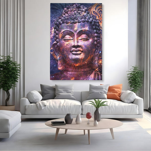 Tablou Canvas Premium LuxCanva® I109, Meditatie Astrala, Buddha, Zen, Meditatie, Pace, Iluminare, Spiritualitate, Univers, Energie, Cosmos, Urna, Living, Dormitor