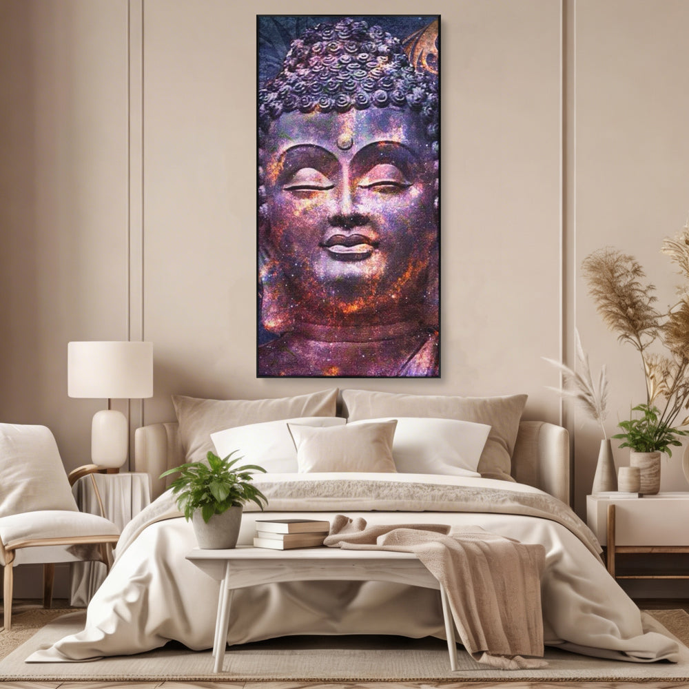Tablou Canvas Premium LuxCanva® I109, Meditatie Astrala, Buddha, Zen, Meditatie, Pace, Iluminare, Spiritualitate, Univers, Energie, Cosmos, Urna, Living, Dormitor