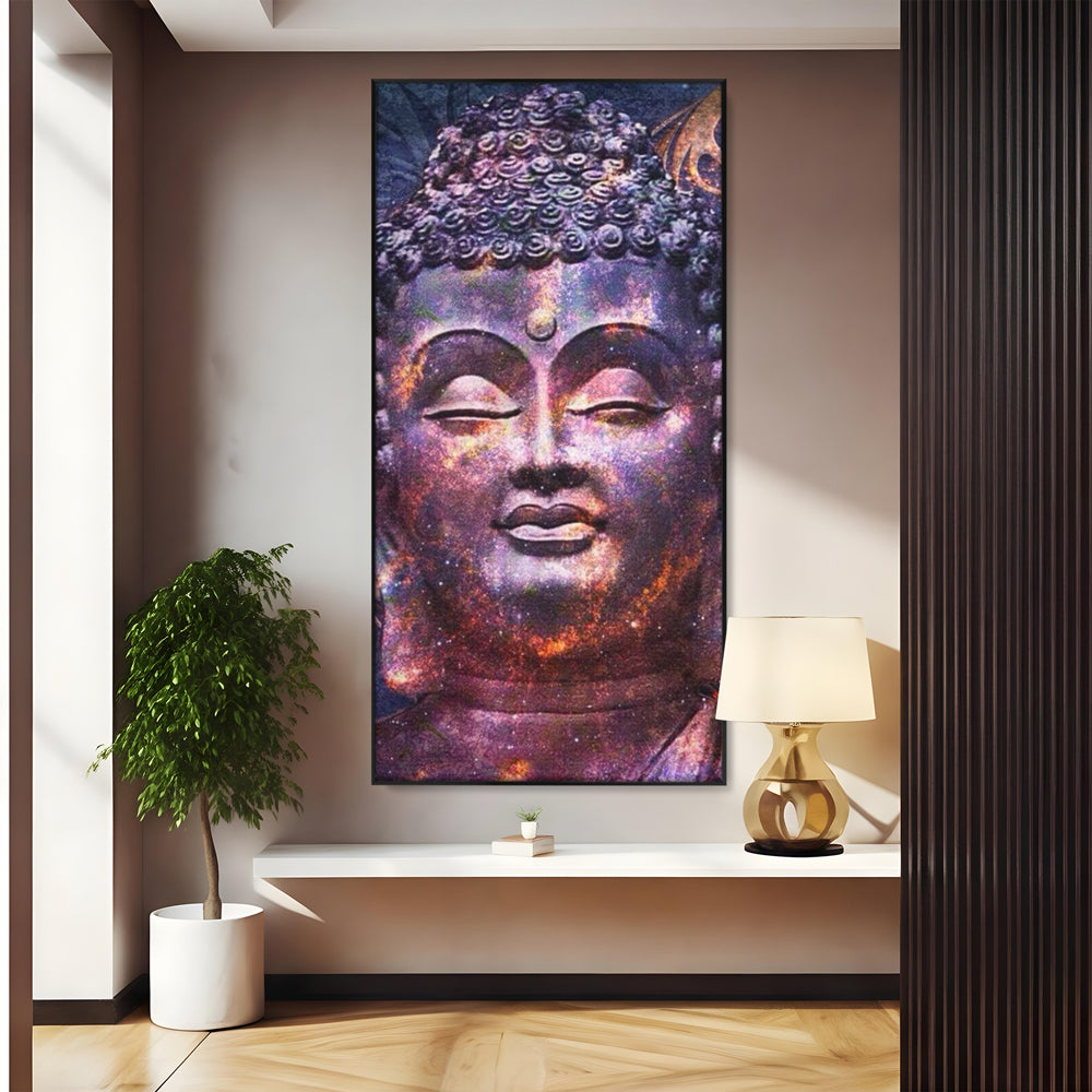 Tablou Canvas Premium LuxCanva® I109, Meditatie Astrala, Buddha, Zen, Meditatie, Pace, Iluminare, Spiritualitate, Univers, Energie, Cosmos, Urna, Living, Dormitor