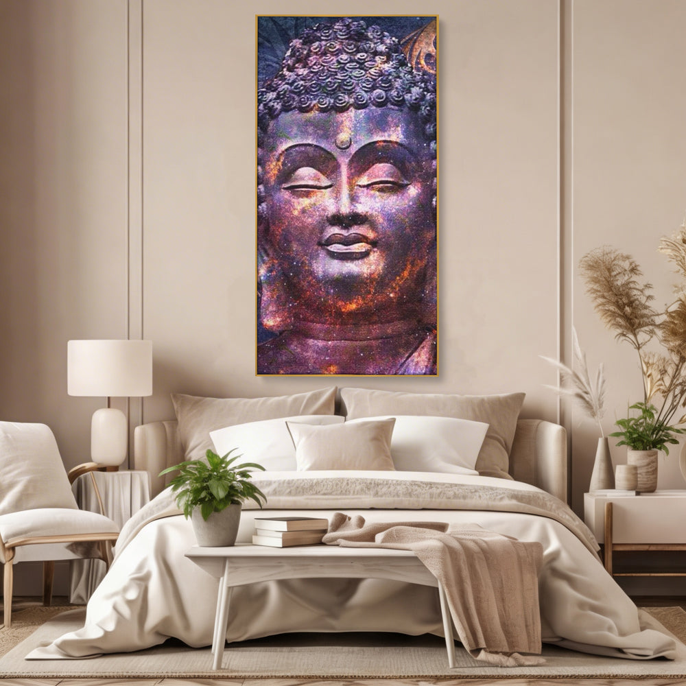 Tablou Canvas Premium LuxCanva® I109, Meditatie Astrala, Buddha, Zen, Meditatie, Pace, Iluminare, Spiritualitate, Univers, Energie, Cosmos, Urna, Living, Dormitor