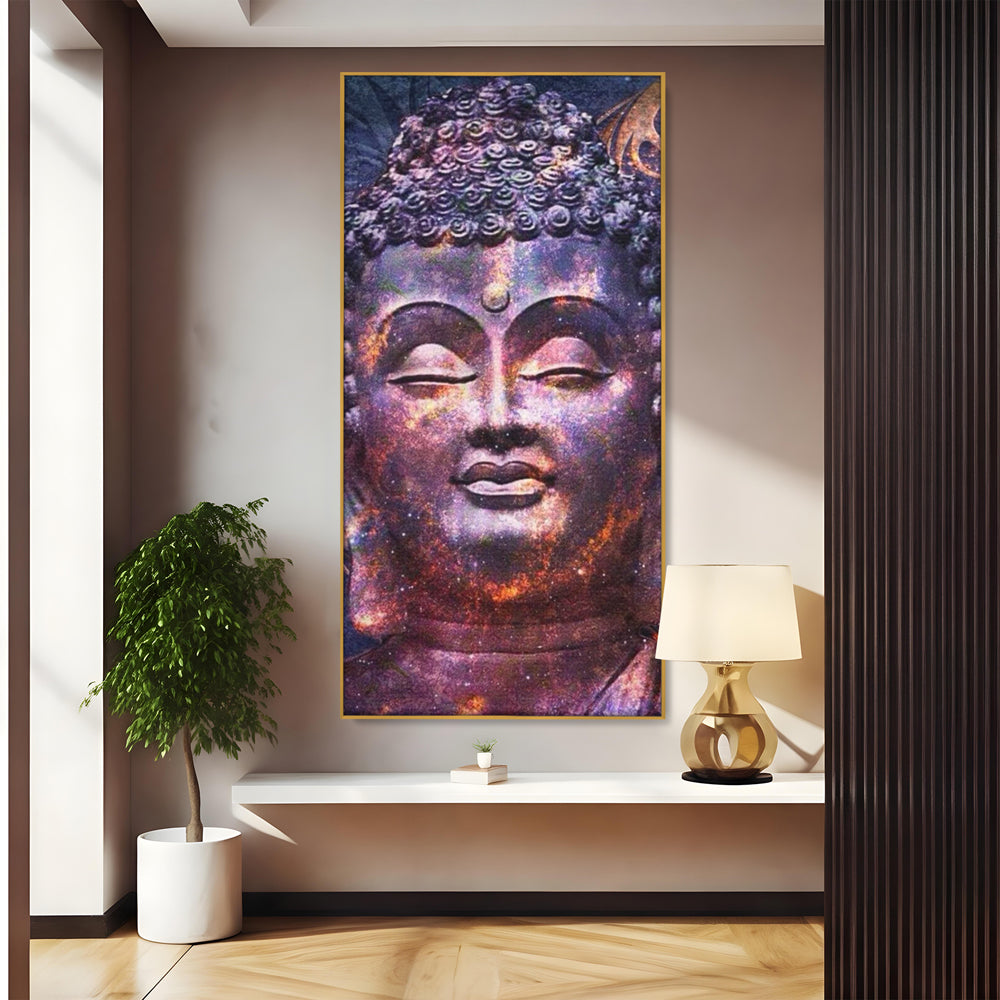 Tablou Canvas Premium LuxCanva® I109, Meditatie Astrala, Buddha, Zen, Meditatie, Pace, Iluminare, Spiritualitate, Univers, Energie, Cosmos, Urna, Living, Dormitor