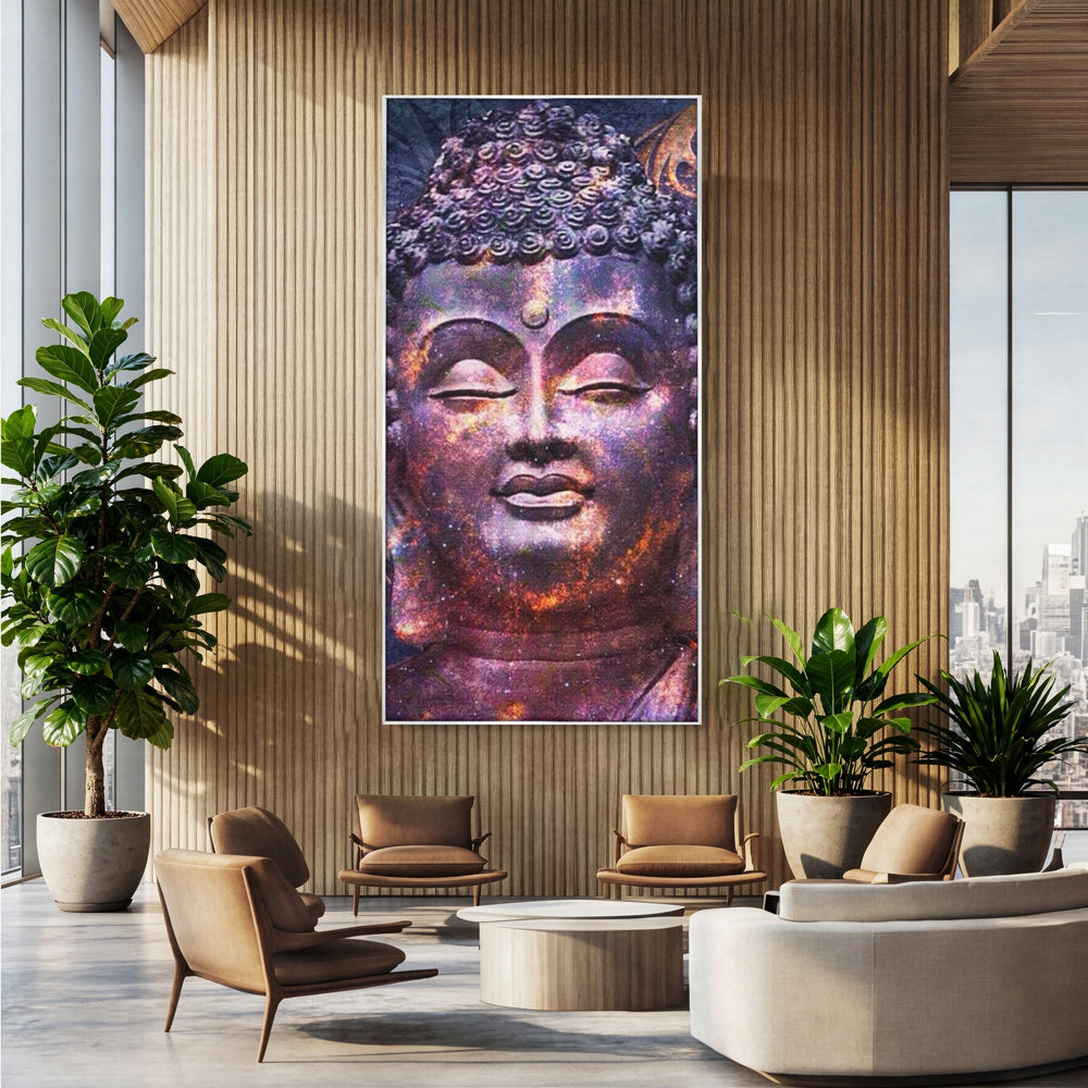 Tablou Canvas Premium LuxCanva® I109, Meditatie Astrala, Buddha, Zen, Meditatie, Pace, Iluminare, Spiritualitate, Univers, Energie, Cosmos, Urna, Living, Dormitor