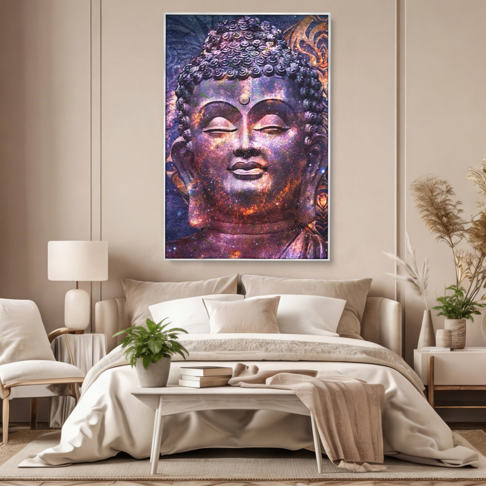 Tablou Canvas Premium LuxCanva® I109, Meditatie Astrala, Buddha, Zen, Meditatie, Pace, Iluminare, Spiritualitate, Univers, Energie, Cosmos, Urna, Living, Dormitor