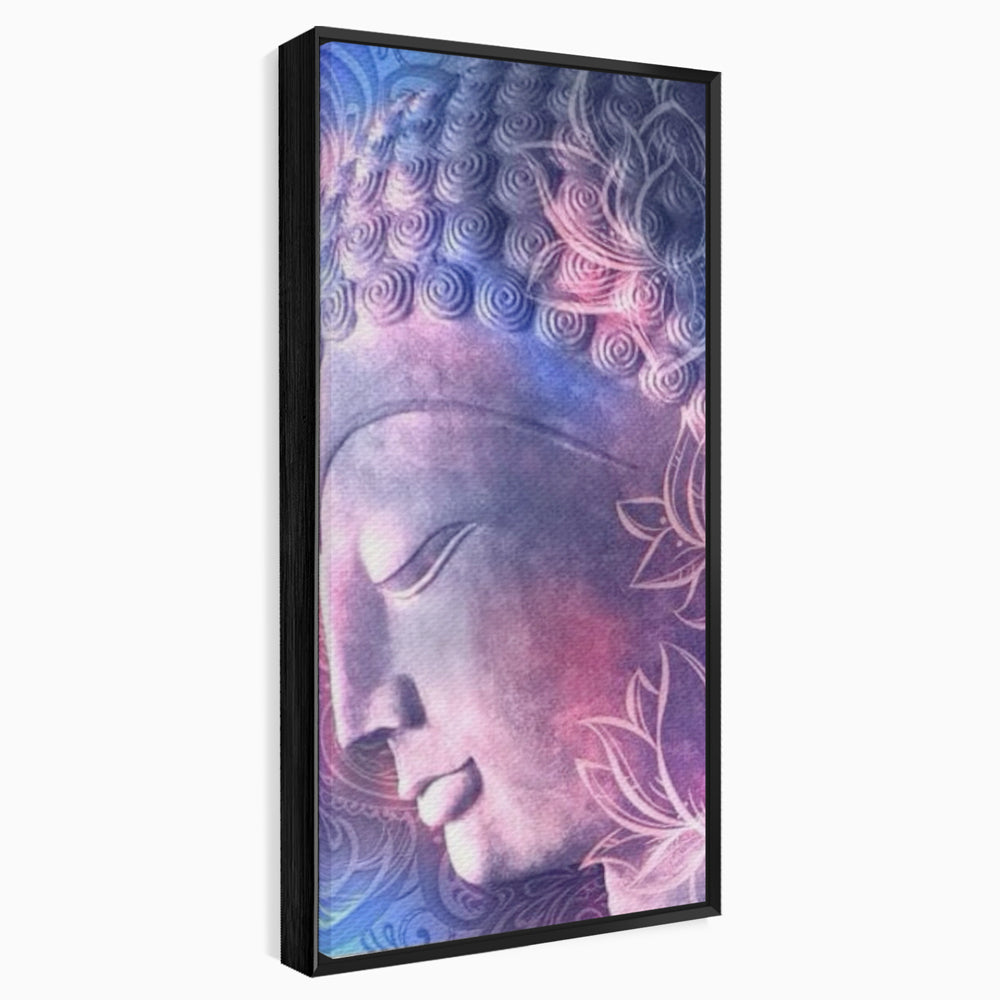 Tablou Canvas Premium, LuxCanva® I113, Buddha Cosmic, Meditatie, Zen, Profil, Lotus, Cosmos, Armonie, Spiritualitate, Relaxare, Energie, Univers