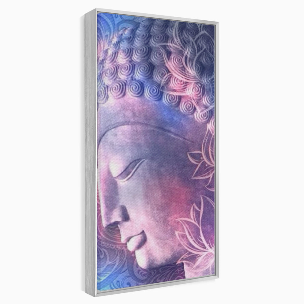 Tablou Canvas Premium, LuxCanva® I113, Buddha Cosmic, Meditatie, Zen, Profil, Lotus, Cosmos, Armonie, Spiritualitate, Relaxare, Energie, Univers
