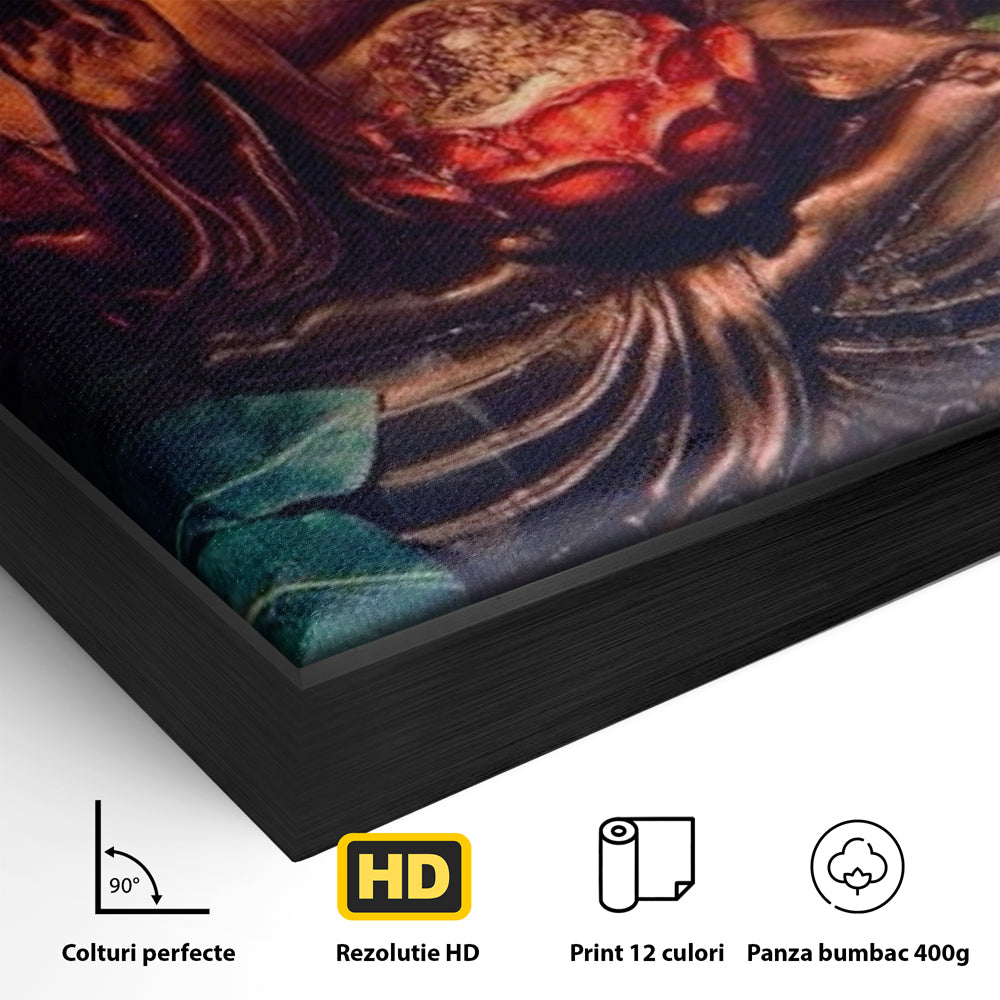 Leinwandbilder Premium LuxCanva® I114, Essenz der Meditation, Buddha, Zen, Erleuchtung, innerer Frieden, Spiritualität, Lotus, Meditation, Harmonie, Ruhe, Aura
