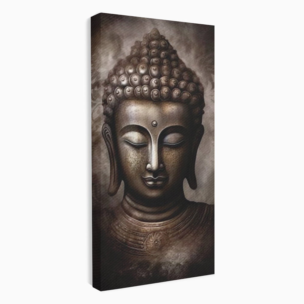 Tablou Canvas Premium LuxCanva® I129, Esenta Pacii, Buddha, Zen, Meditatie, Spiritualitate, Armonie, Pace Interioara, Echilibru, Ritual, Iluminare, Urna, Living, Dormitor