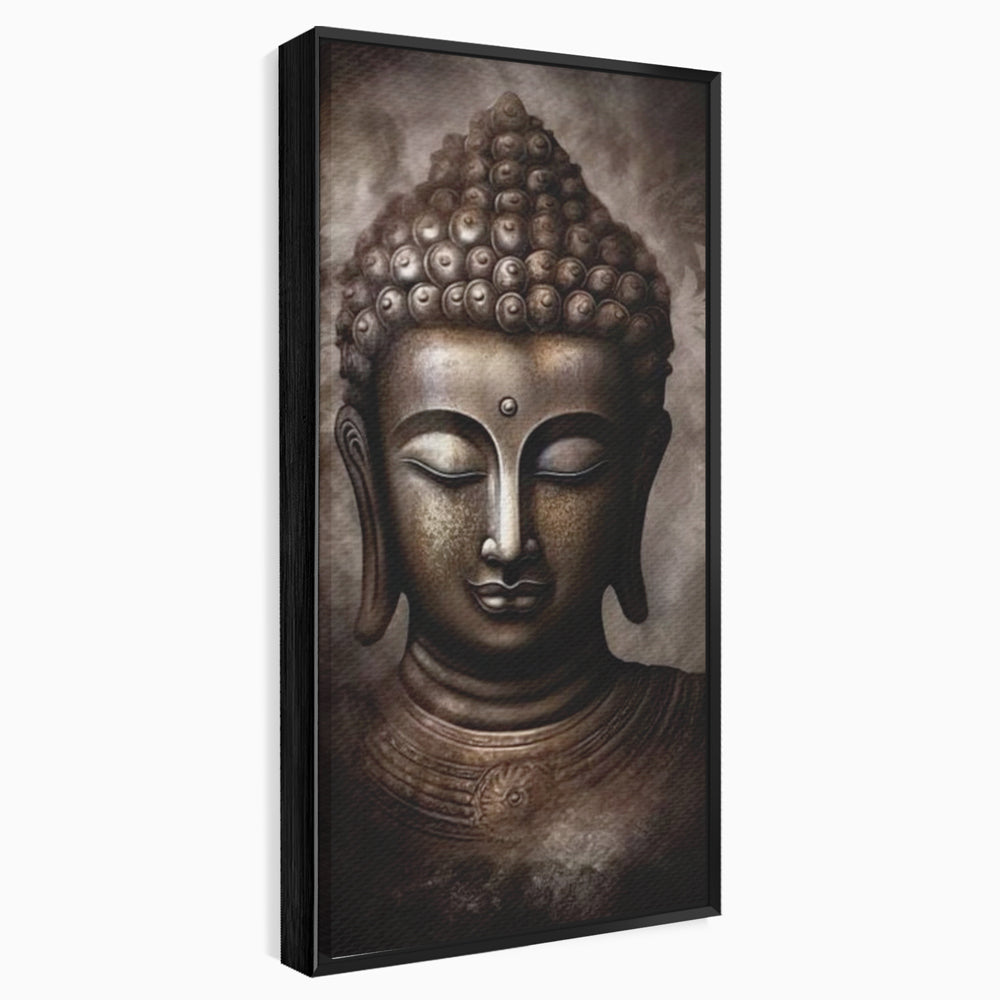 Tablou Canvas Premium LuxCanva® I129, Esenta Pacii, Buddha, Zen, Meditatie, Spiritualitate, Armonie, Pace Interioara, Echilibru, Ritual, Iluminare, Urna, Living, Dormitor