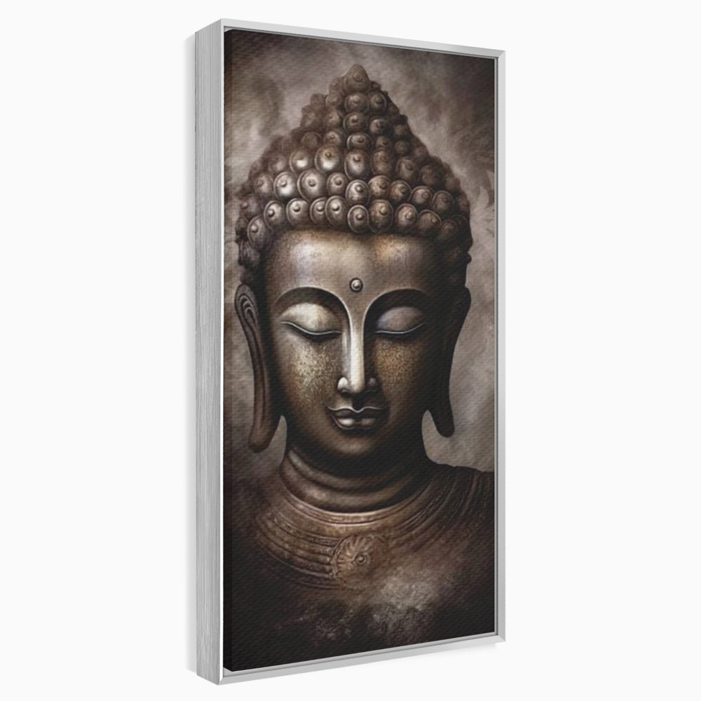 Tablou Canvas Premium LuxCanva® I129, Esenta Pacii, Buddha, Zen, Meditatie, Spiritualitate, Armonie, Pace Interioara, Echilibru, Ritual, Iluminare, Urna, Living, Dormitor