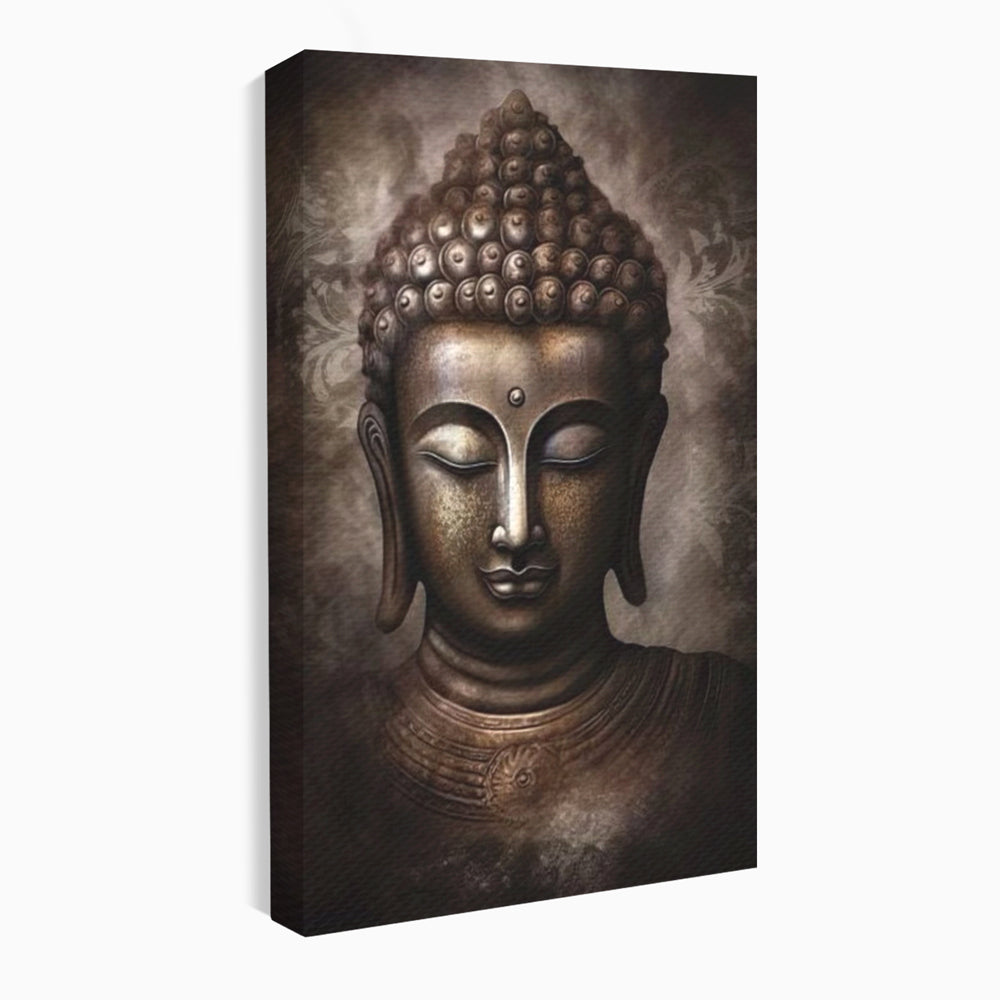 Tablou Canvas Premium LuxCanva® I129, Esenta Pacii, Buddha, Zen, Meditatie, Spiritualitate, Armonie, Pace Interioara, Echilibru, Ritual, Iluminare, Urna, Living, Dormitor