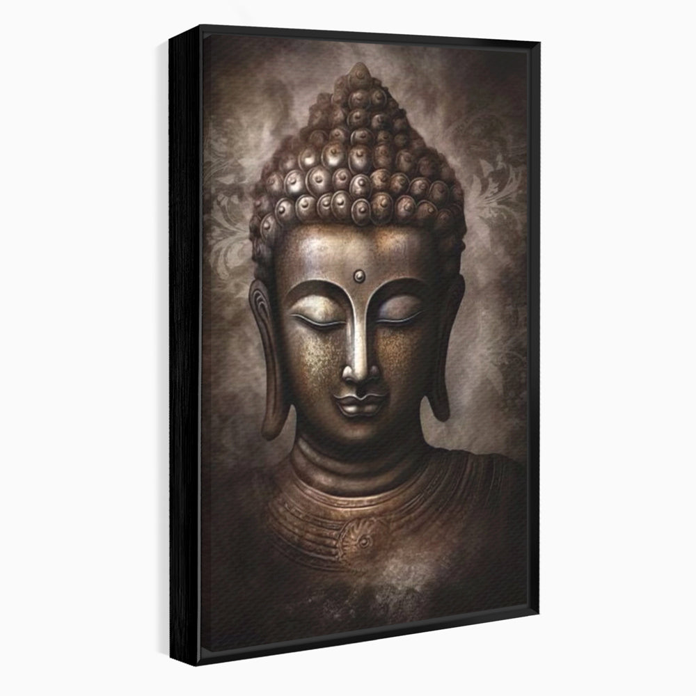 Tablou Canvas Premium LuxCanva® I129, Esenta Pacii, Buddha, Zen, Meditatie, Spiritualitate, Armonie, Pace Interioara, Echilibru, Ritual, Iluminare, Urna, Living, Dormitor