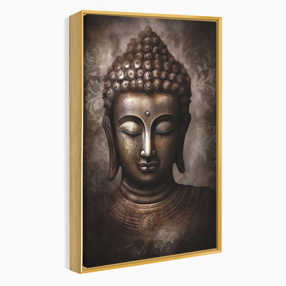 Tablou Canvas Premium LuxCanva® I129, Esenta Pacii, Buddha, Zen, Meditatie, Spiritualitate, Armonie, Pace Interioara, Echilibru, Ritual, Iluminare, Urna, Living, Dormitor
