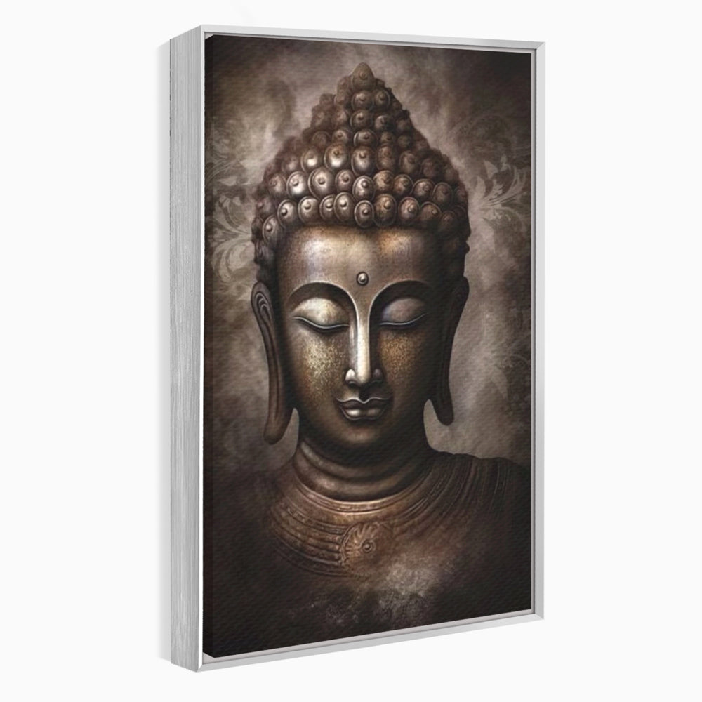 Tablou Canvas Premium LuxCanva® I129, Esenta Pacii, Buddha, Zen, Meditatie, Spiritualitate, Armonie, Pace Interioara, Echilibru, Ritual, Iluminare, Urna, Living, Dormitor