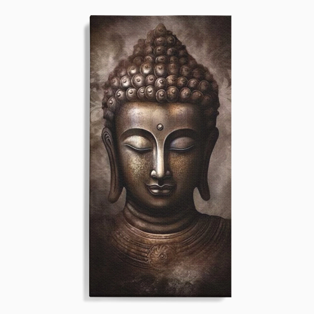 Tablou Canvas Premium LuxCanva® I129, Esenta Pacii, Buddha, Zen, Meditatie, Spiritualitate, Armonie, Pace Interioara, Echilibru, Ritual, Iluminare, Urna, Living, Dormitor