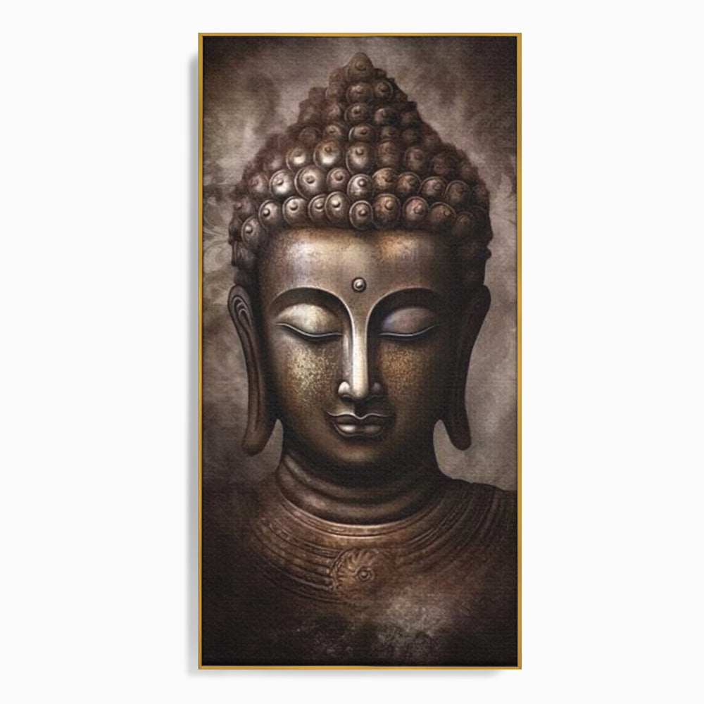 Tablou Canvas Premium LuxCanva® I129, Esenta Pacii, Buddha, Zen, Meditatie, Spiritualitate, Armonie, Pace Interioara, Echilibru, Ritual, Iluminare, Urna, Living, Dormitor