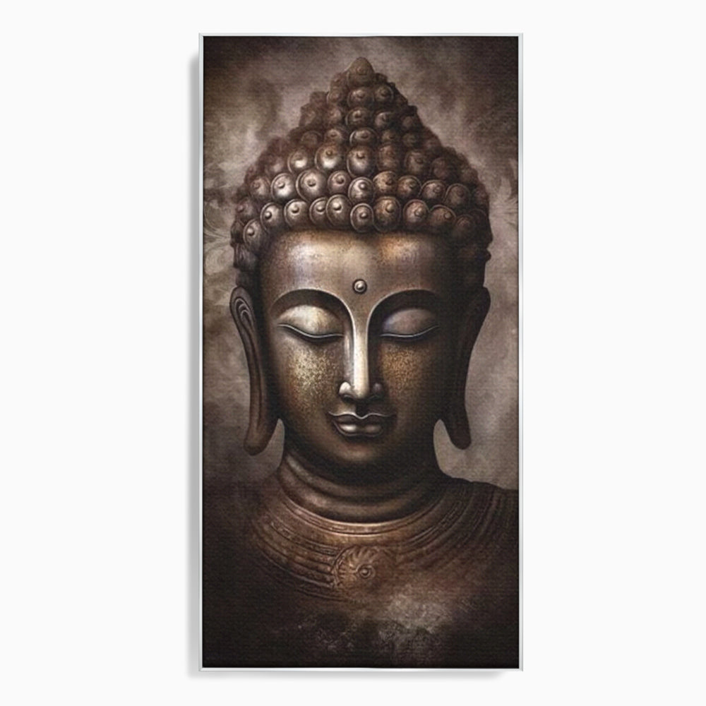 Tablou Canvas Premium LuxCanva® I129, Esenta Pacii, Buddha, Zen, Meditatie, Spiritualitate, Armonie, Pace Interioara, Echilibru, Ritual, Iluminare, Urna, Living, Dormitor