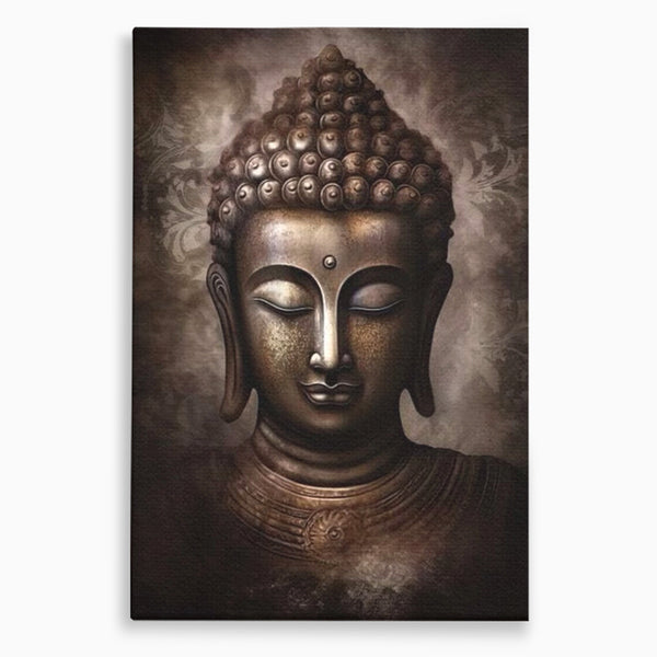 Tablou Canvas Premium LuxCanva® I129, Esenta Pacii, Buddha, Zen, Meditatie, Spiritualitate, Armonie, Pace Interioara, Echilibru, Ritual, Iluminare, Urna, Living, Dormitor
